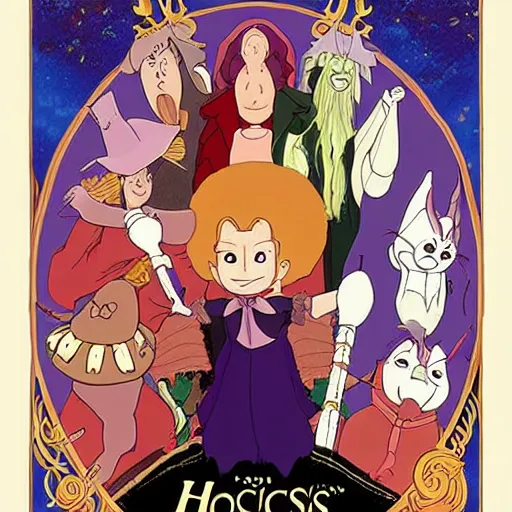 Prompt: hocus pocus movie by studio ghibli