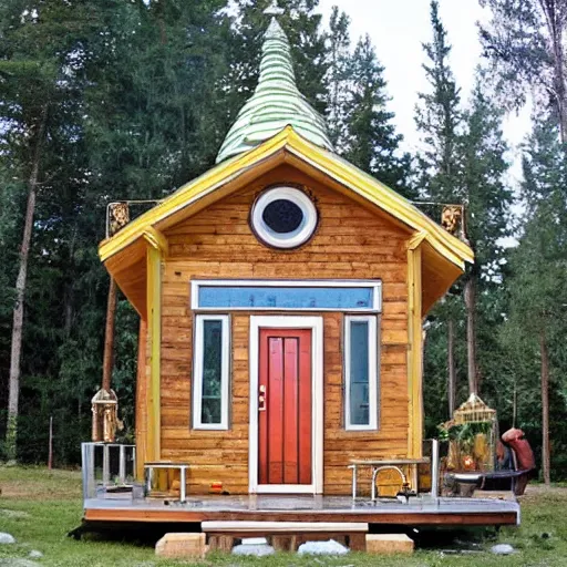 Image similar to tiny home that looks like st sophia cathedral.
