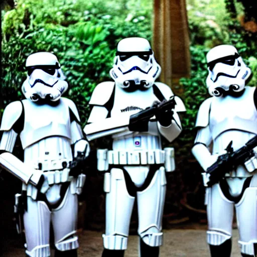 Prompt: stormtroopers on holiday in thailand, 3 5 mm film