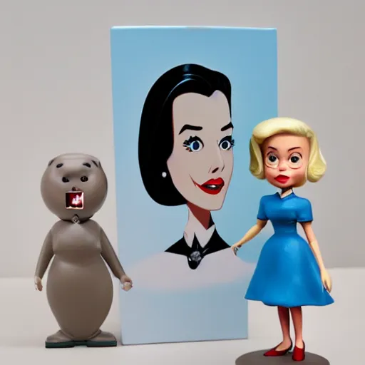 Image similar to individual grace kelly ( ( ( cosplay tex avery ) ) ), grace kelly, grace kelly, stop motion vinyl action figure, plastic, toy, very reflective, aaron horkey style