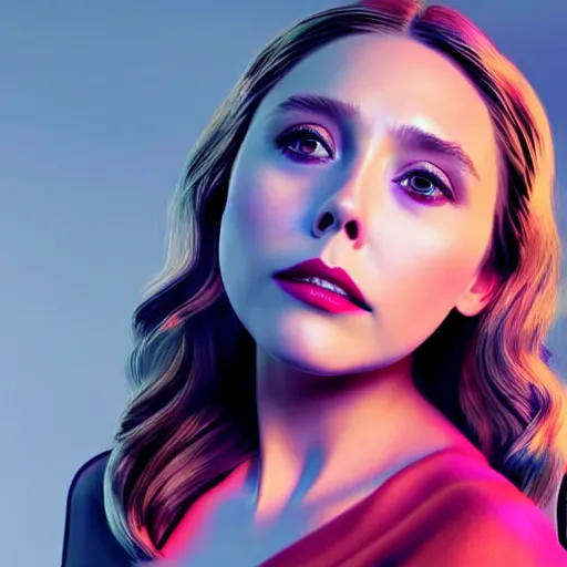 Prompt: elizabeth olsen inspired avant-garde art, deco fashion, highly detailed, photorealistic portrait, bright studio setting, studio lighting, crisp quality and light reflections, unreal engine 5 quality render