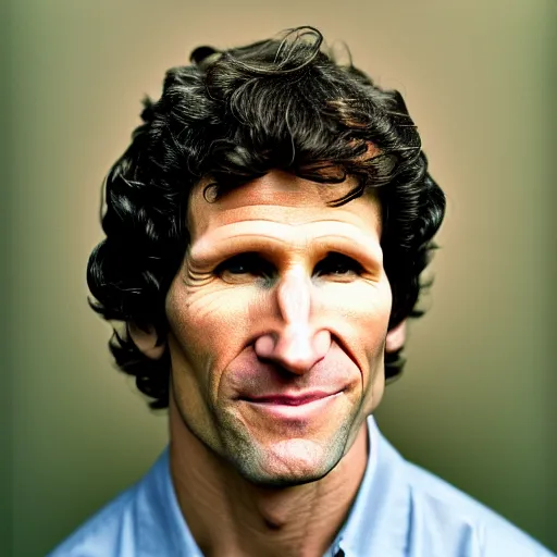 Prompt: a photo of todd howard, in style of fujichrome velvia 5 0 by mamiya rz 6 7 pro sekor z 3 7 mm f / 4. 5 w