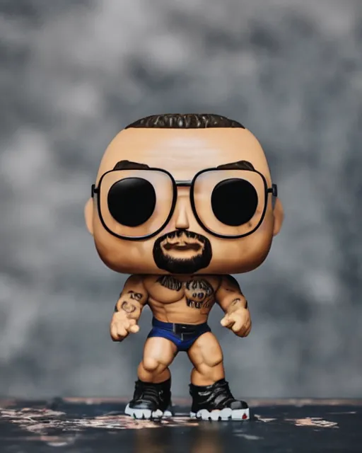 Image similar to A Dwayne Johnson Funko Pop. Photographic, photography