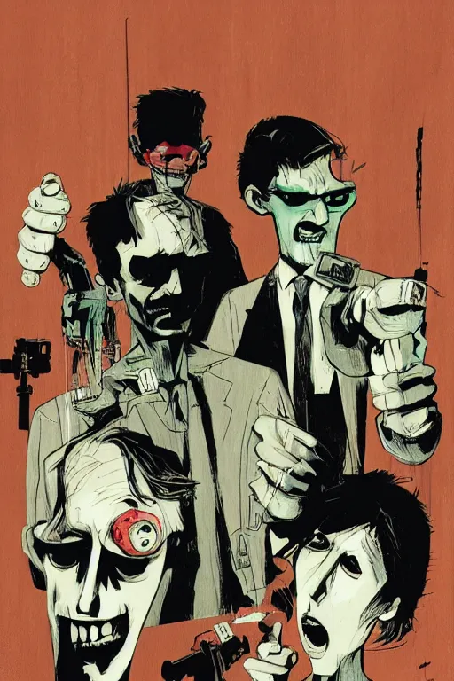 Image similar to re - animator, by jamie hewlett and ashley wood, character design portrait