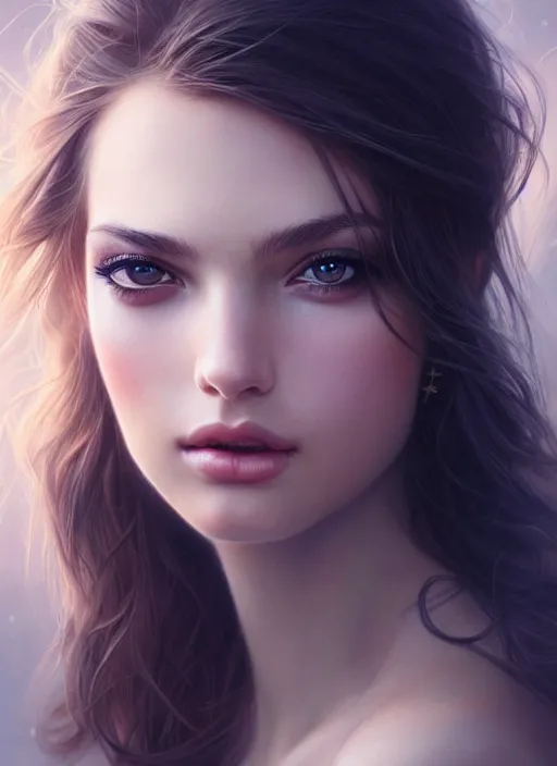 Prompt: a gorgeous female photo, professionally retouched, soft lighting, feather hair, realistic, smooth face, perfect eyes, wide angle, sharp focus on eyes, 8 k high definition, insanely detailed, intricate, elegant, art by artgerm and greg rutkowski and stefan kostic