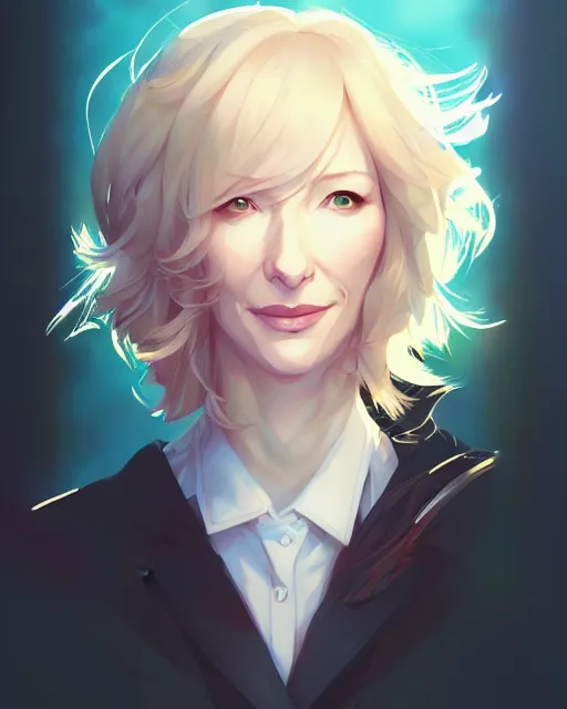 Prompt: cate blanchett, portrait shinkai makoto studio ghibli studio key hideaki anno sakimichan stanley artgerm lau rossdraws james jean marc simonetti elegant highly detailed digital painting artstation pixiv