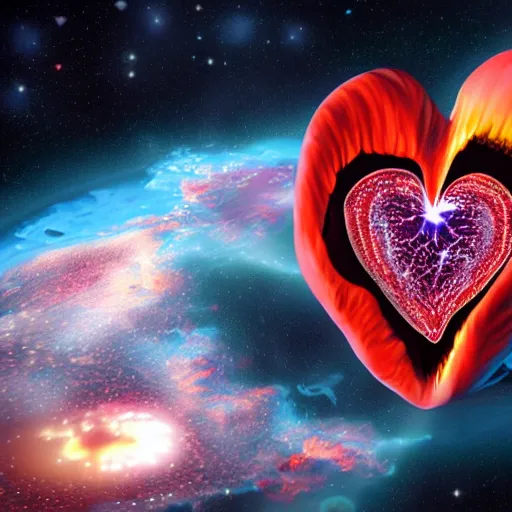 Image similar to artists rendition of the heart of a collapsing star