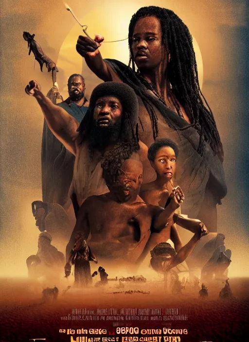 Image similar to poster movie called the last slave, 8 k, hd