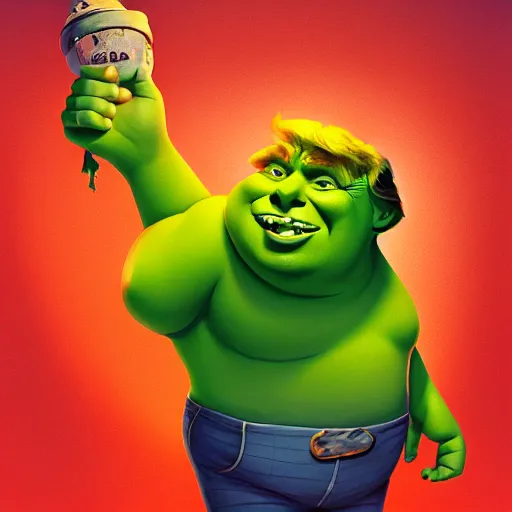 Shrek Meme Face Discover more interesting Cartoon, Donald Trump, Face,  Green Giant memes.
