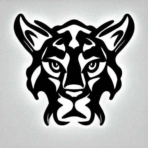 Image similar to sports logo detailed vector cougar