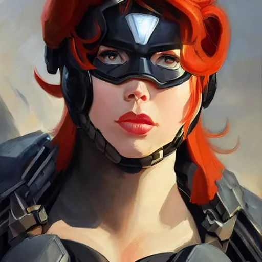 Image similar to greg manchess portrait painting of fully armored cap america aka black widow as overwatch character, medium shot, asymmetrical, profile picture, organic painting, sunny day, matte painting, bold shapes, hard edges, street art, trending on artstation, by huang guangjian and gil elvgren and sachin teng