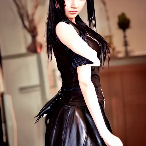 Image similar to supermodel as rinoa from final fantasy