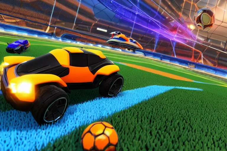Image similar to rocket league in real life