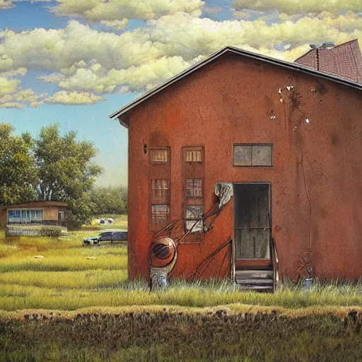 Prompt: 7 1 3 north 1 4 street, sapulpa, oklahoma in a stunning landscape by esao andrews