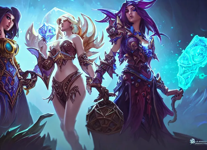 Prompt: water, fantasy, whimsical, dungeons and dragons, league of legends splash art, heroes of the storm splash art, hearthstone splash art, world of warcraft splash art, overwatch splash art, art by artgerm, art by alphonse mucha, intricately detailed, highly detailed, trending on artstation, 4 k, wallpaper