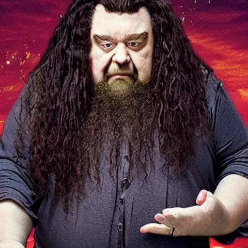 Image similar to Hagrid as a SoundCloud rapper