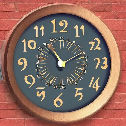 Image similar to clock arabic numerals