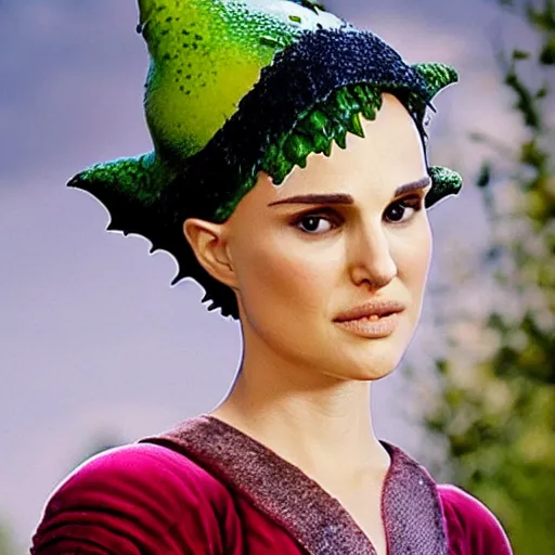 Image similar to natalie portman shrek mashup