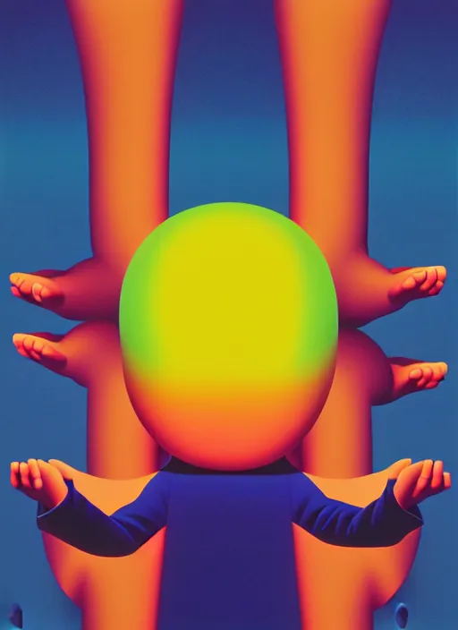 Image similar to detach by shusei nagaoka, kaws, david rudnick, airbrush on canvas, pastell colours, cell shaded, 8 k