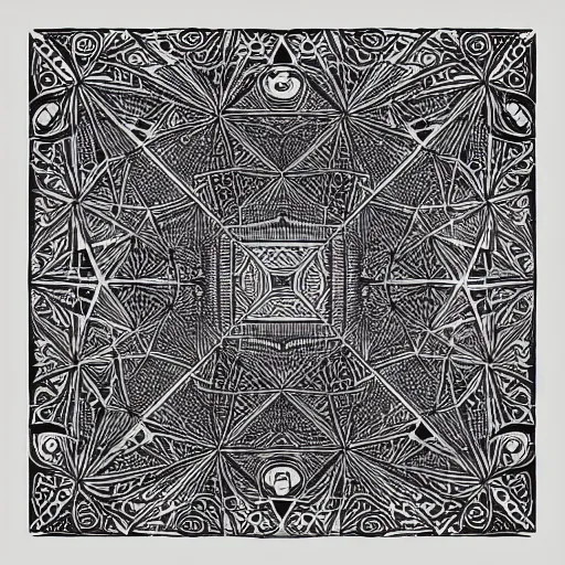 Image similar to “geometrically surreal cubescape, extremely high detail, photorealistic, intricate line drawings, dotart, album art in the style of James Jean”