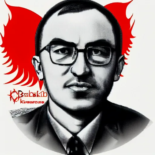 Prompt: Mikhail Borisovich Khodorkovsky portrayed in satanic, infernal art style