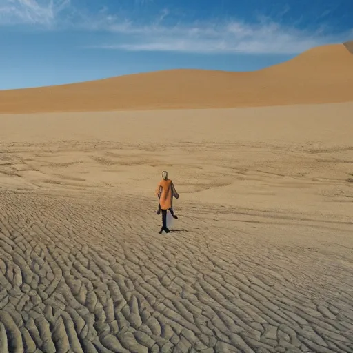 Prompt: dune sandworm with the face of Joe Biden; sand dunes in background; photorealistic, cctv