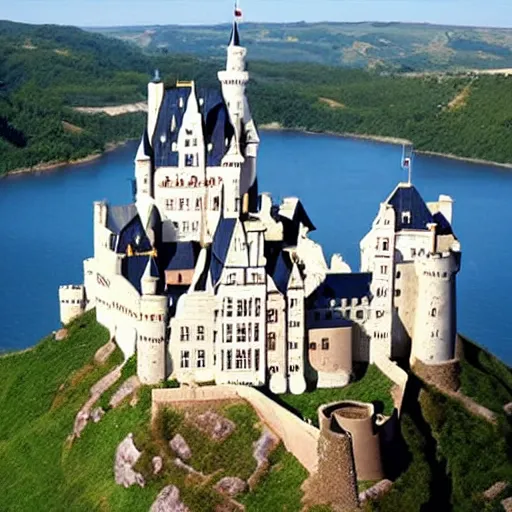 Prompt: the world's most complicated castle