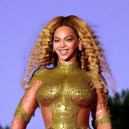 Image similar to beyonce as a bee hybrid