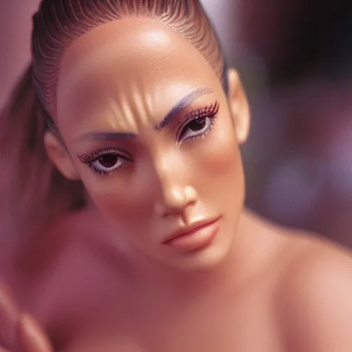 Prompt: jennifer lopez as nendoroid, 8 k hd dof, cinestill 8 0 0 t