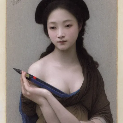 Prompt: yuli ban, drawn by william - adolphe bouguereau