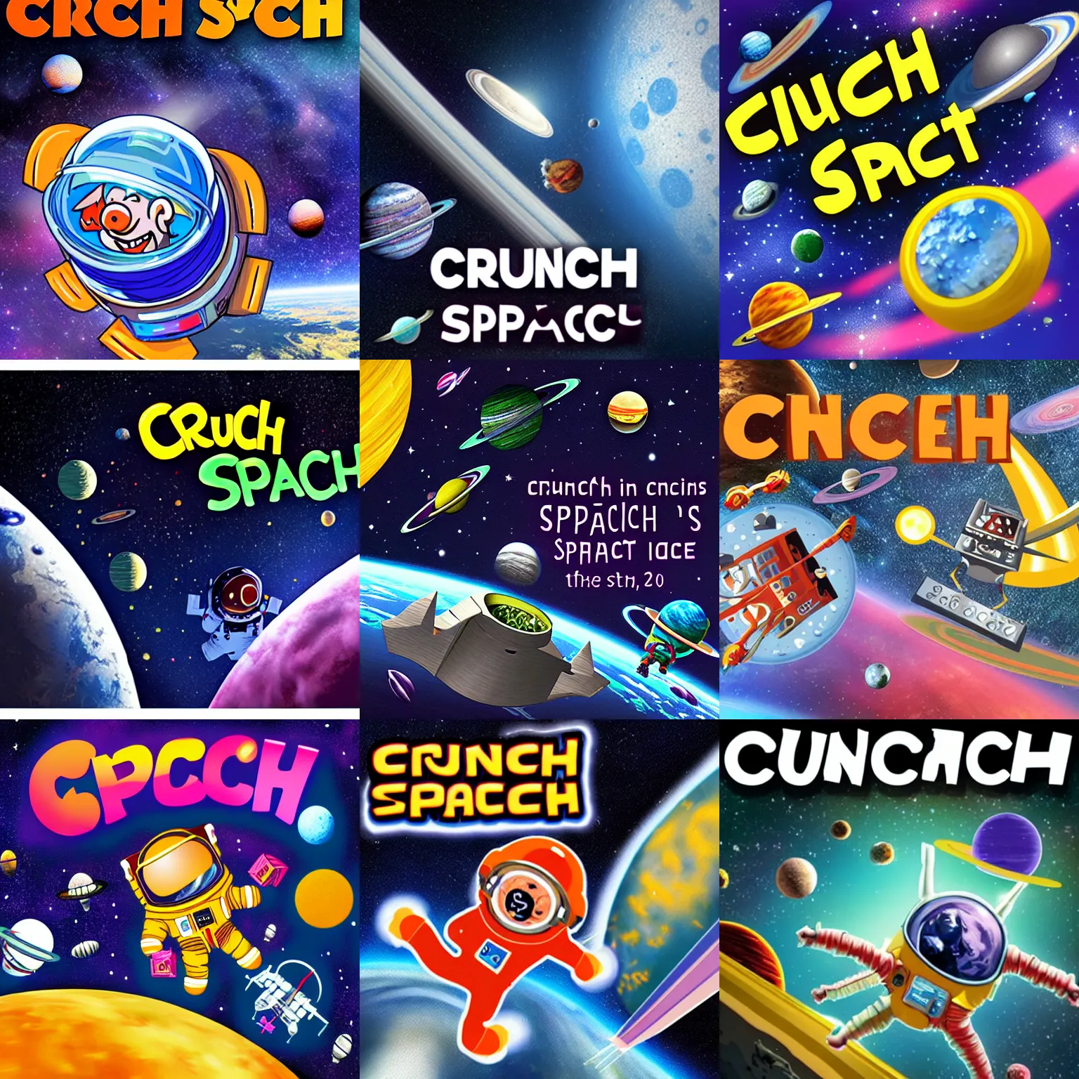 Prompt: crunch in space