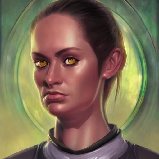 Image similar to portrait from Perry Rhodan, artstation