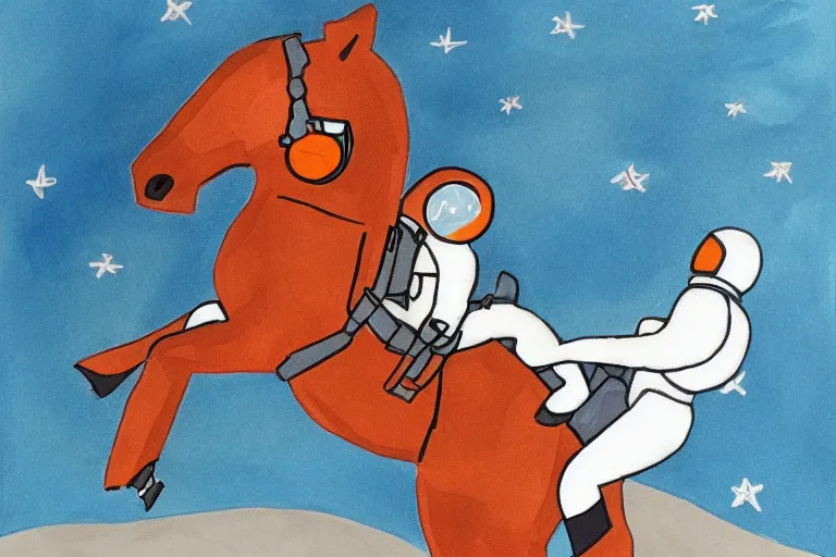 Image similar to horse lying on astronaut, arstation