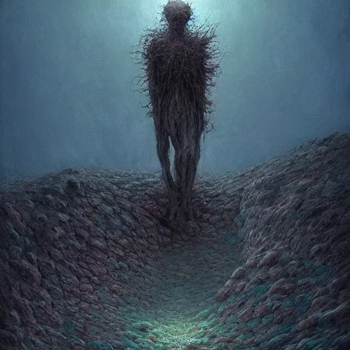 Prompt: the life after death, in the style of keith thompson and zdzislaw beksinski, artstation hd, 8 k, surrealistic digital artwork, - n 9