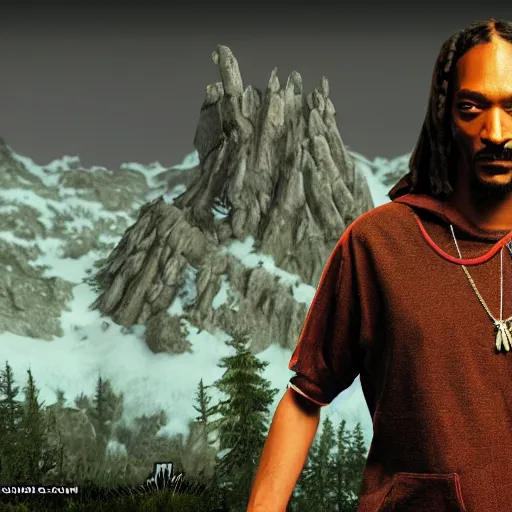 Image similar to snoop dogg in skyrim