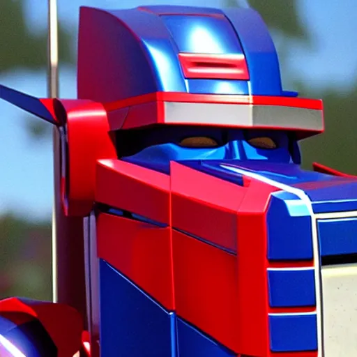 Image similar to optimus prime standing in line at the dmv