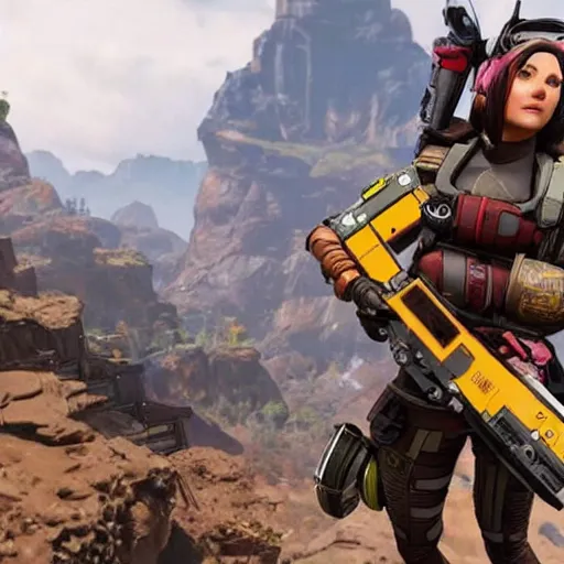 Image similar to britni spears as a new character on apex legends