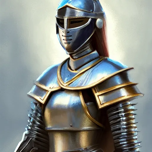 Prompt: painting of a female knight in london, full view, popular on artstation, artstationhd, artstationhq 8 k, volumetric lighting, super focused, no blur, trending on artstation, artstationhd, artstationhq, ultra detailed, by artgerm and james gurney, greg rutkowski,