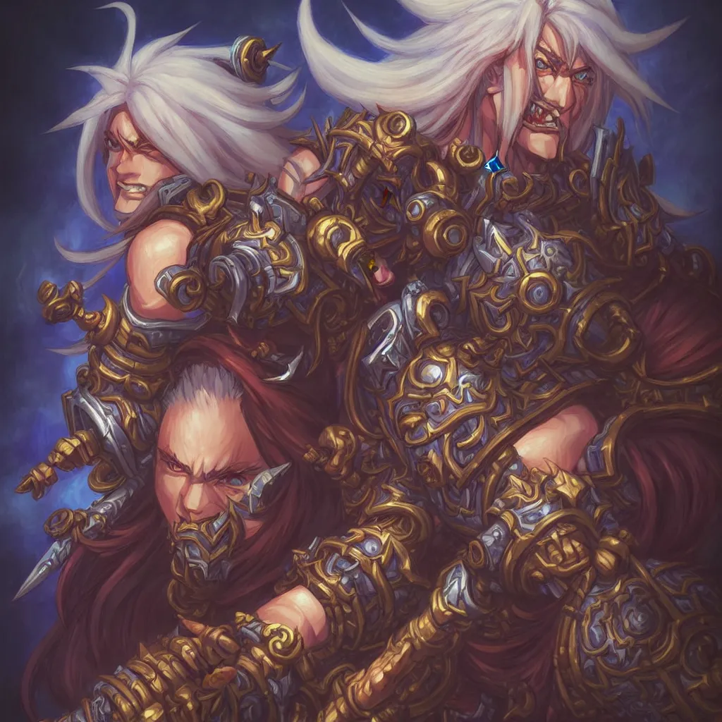 Image similar to World of Warcraft character drawn by Katsushiro Otomo icon, inspired by evangeleon anime, intricate detailed oil painting, detailed illustration, oil painting, painterly feeling, centric composition singular character