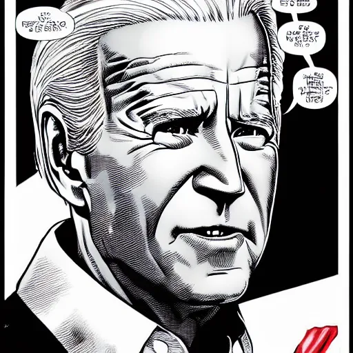 Image similar to joe biden as wolverine, comic book, detailed, intricate, claws!!!