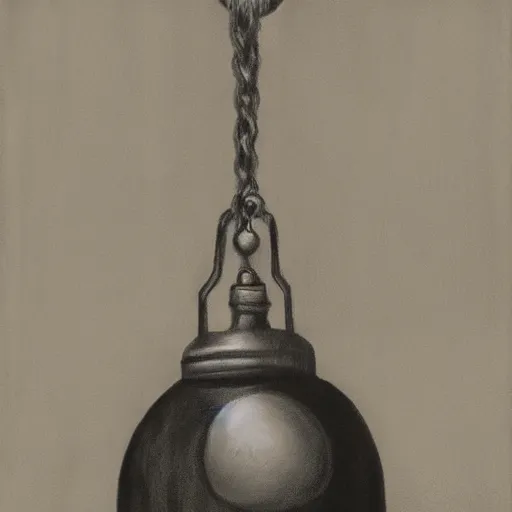 Image similar to large layerd antarctica bulb bell, by kati horna and esao andrews, chiaroscuro, charcoal drawing