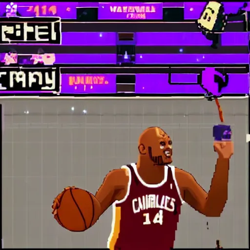 Image similar to in - game footage of charles barkley in undertale