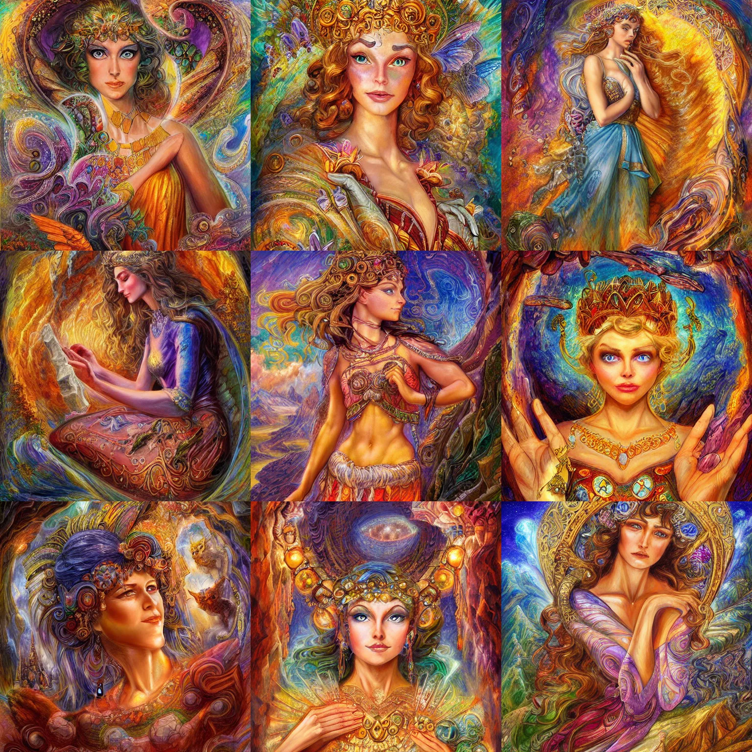 Prompt: goddess of geology by senior concept artist josephine wall trending on artstation