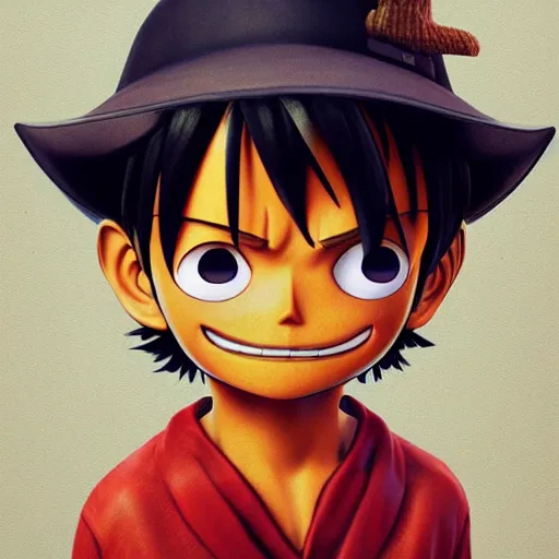 Image similar to luffy, highly detailed, pixar style, artstation, soft light, sharp focus, illustration, concept art