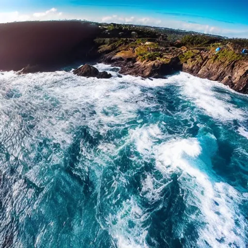 Image similar to Point Nemo, Pacific Ocean, GoPro drone footage