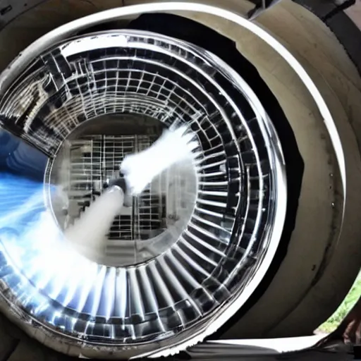 Image similar to see through jet engine