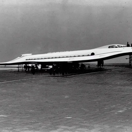 Prompt: a biplane concorde made by tje eng caproni at trieste while the titanic sinks