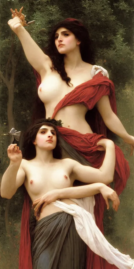 Image similar to The sorceress, painted by William-Adolphe Bouguereau