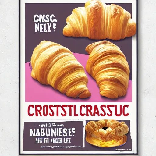 Image similar to croissant propaganda poster