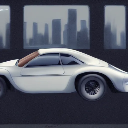 Prompt: redesigned old 1980's car as new, elegant, digital painting, concept art, smooth, sharp focus, art style from Wang Ke and Greg Rutkowski and Bruce Kaiser and Scott Robertson and Dmitry Mazurkevich and Doruk Erdem and Jon Sibal, small style cue from Blade Runner and Minority Report and iRobots